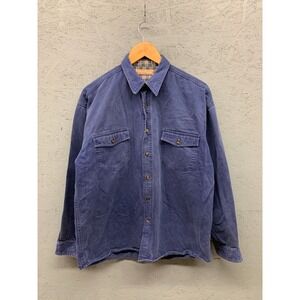 VINTAGE‎ Guess Georges Marciano Shirt Mens Medium Blue Button-Down Long Sleeve